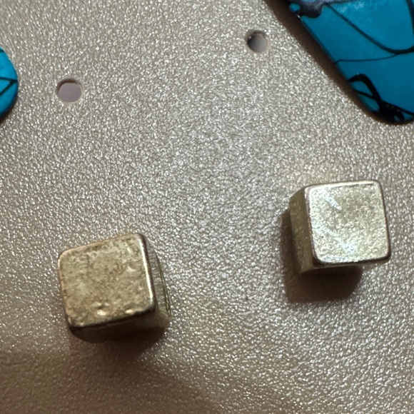 Blue and Black Abstract Earrings 2 pair - Picture 4 of 5